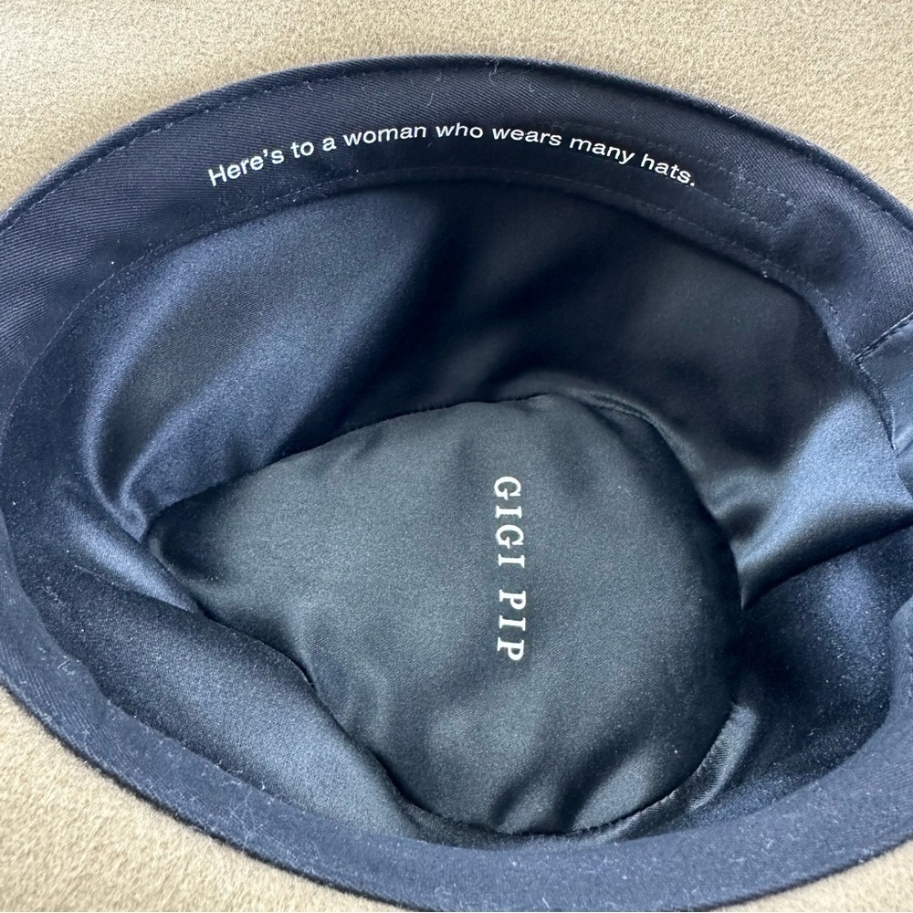Gigi Pip brown felt Monroe Rancher Womens hat Size Small Medium Western - Picture 9 of 15